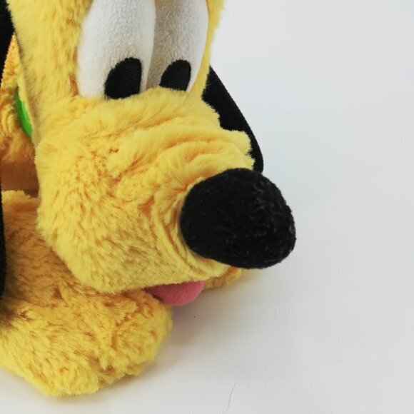 Disney Parks Pluto Stuffed Animal 14.5" Walt Disney Dog Puppy Collar Tongue Out - Picture 3 of 12